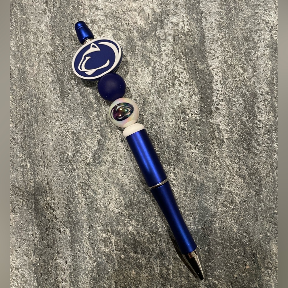 Handmade Beadable Penn State Pen
